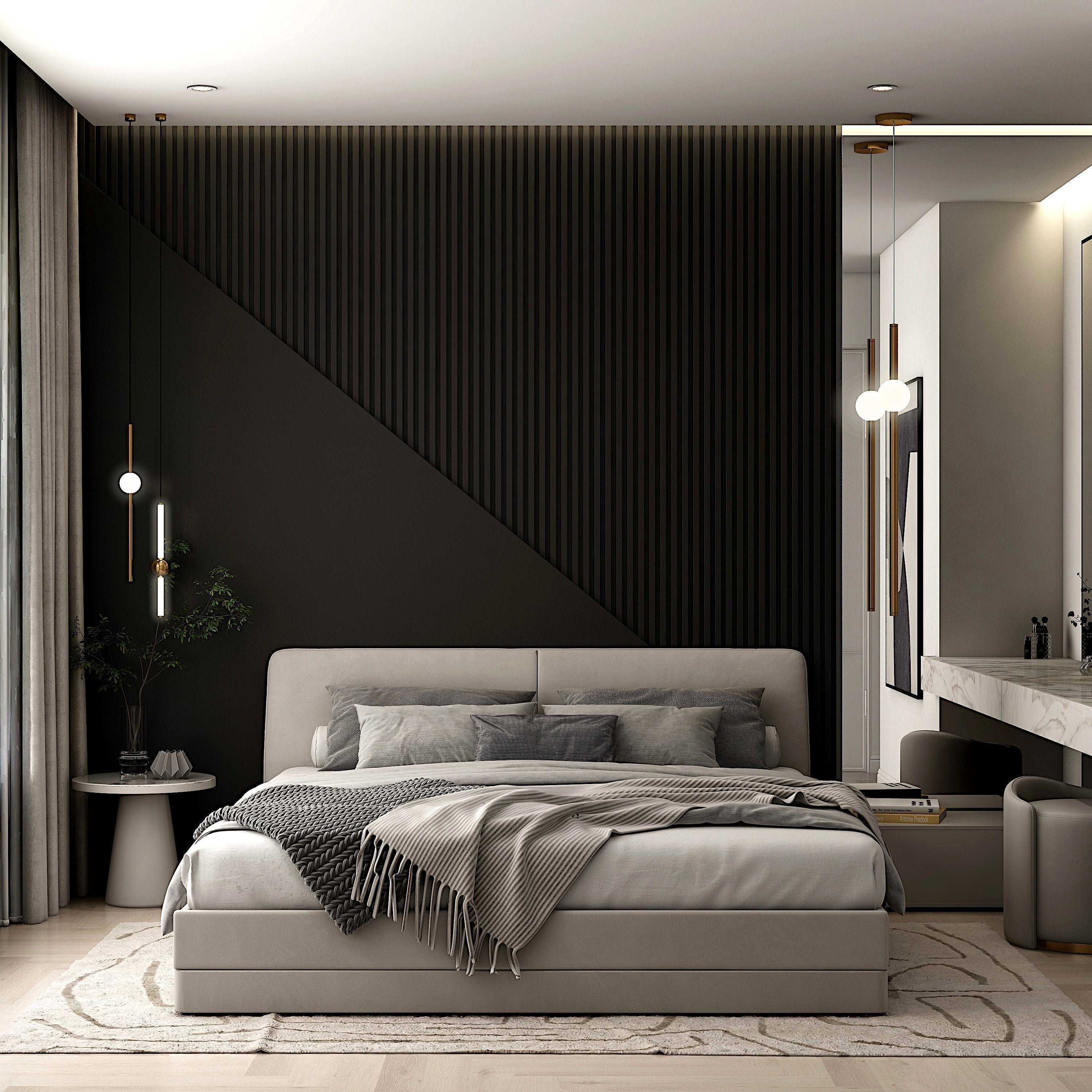 Acoustic Wooden Color Wall Slat Panel