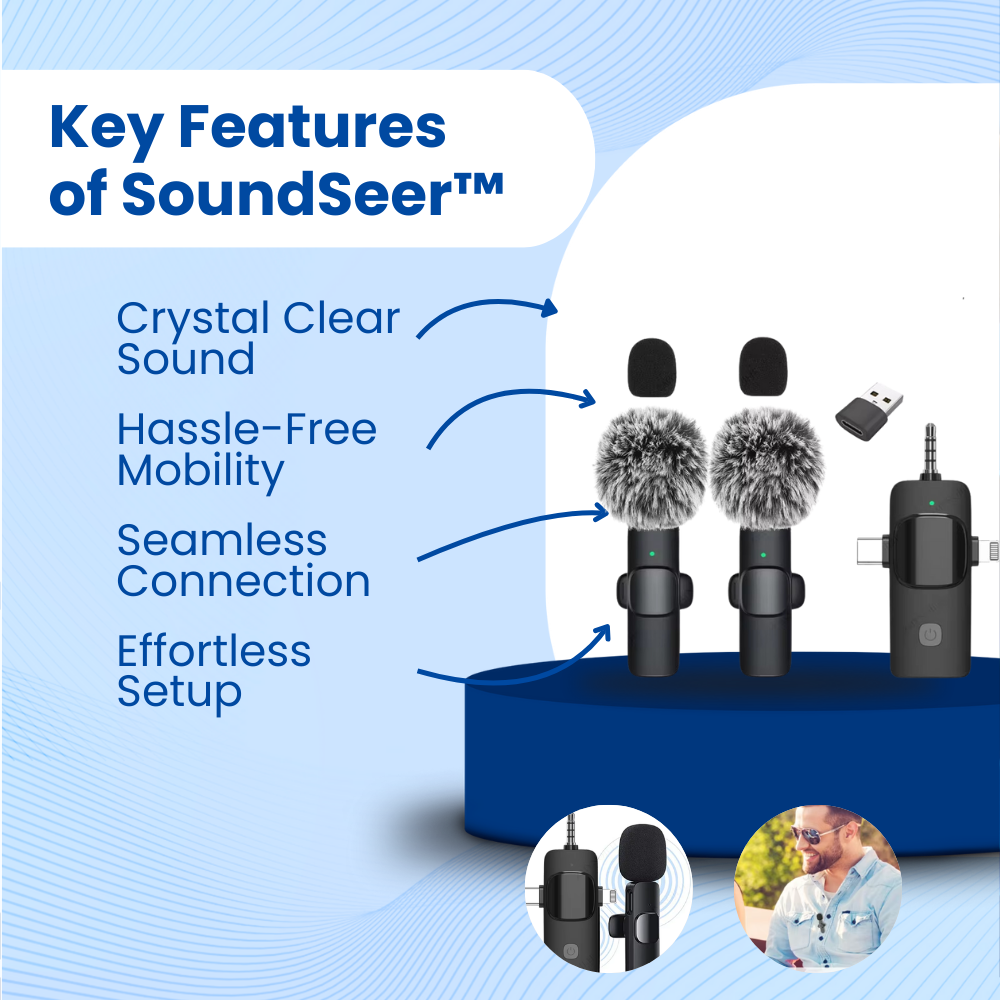 SoundSeer Wireless Collar Clip Microphone