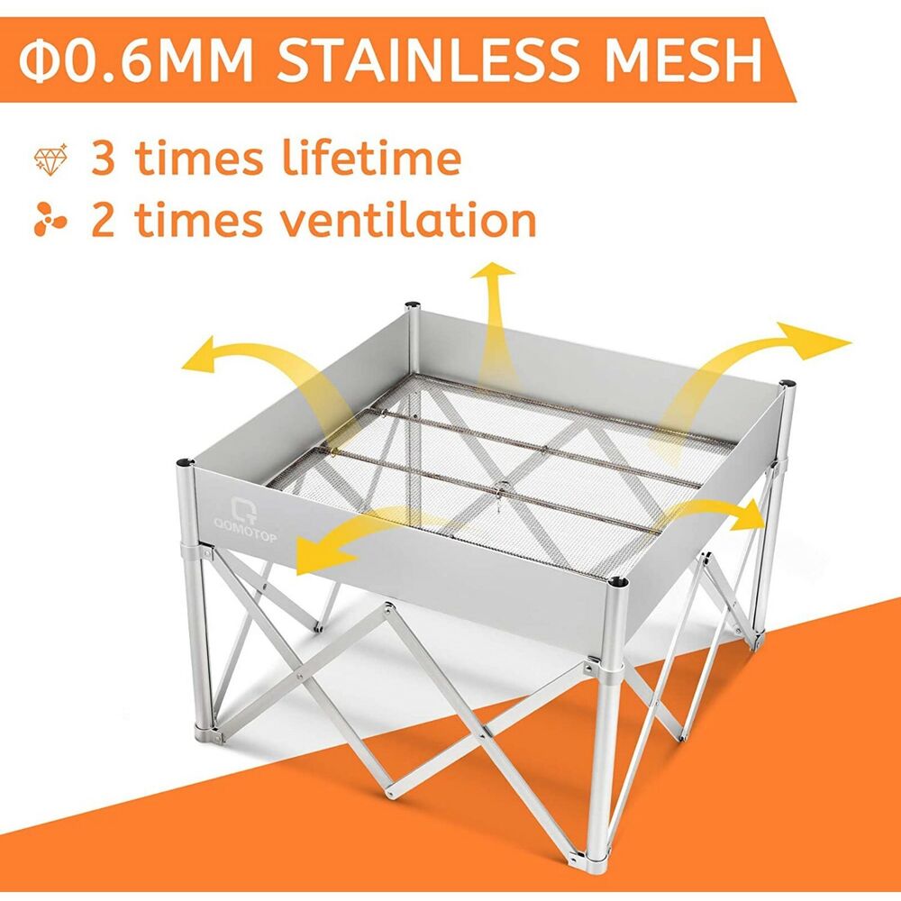 24'' Outdoor Fire Pit with Heat Shield - Fireplace Heater