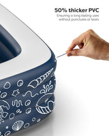 Spacious 22" Deep Inflatable Above Ground Kiddie Pool for Kids.