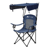 Shaded Canopy Camping Chair with Cup Holders