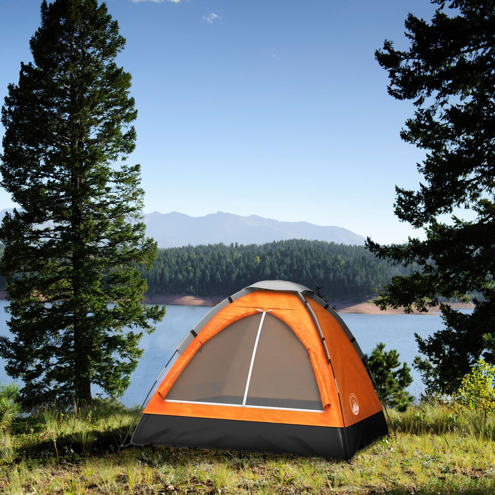 Dome Tent for 2 People with Rain Fly and Carry Bag