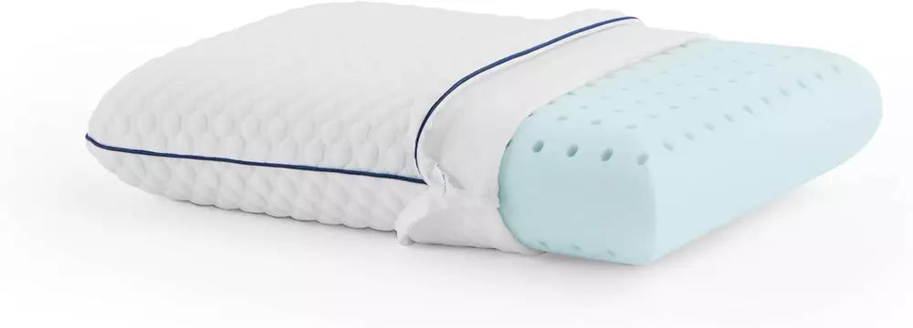 White Gel Memory Foam Camping Pillow