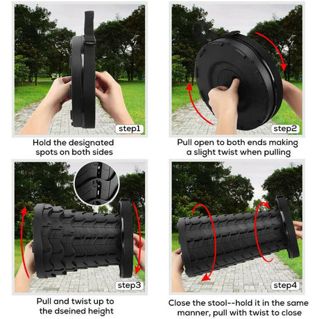 Telescopic Camping Stool - Portable Outdoor Chair for Fishing and Camping