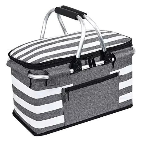 Leak-Proof Insulated Picnic Basket to Keep Food Fresh in Style