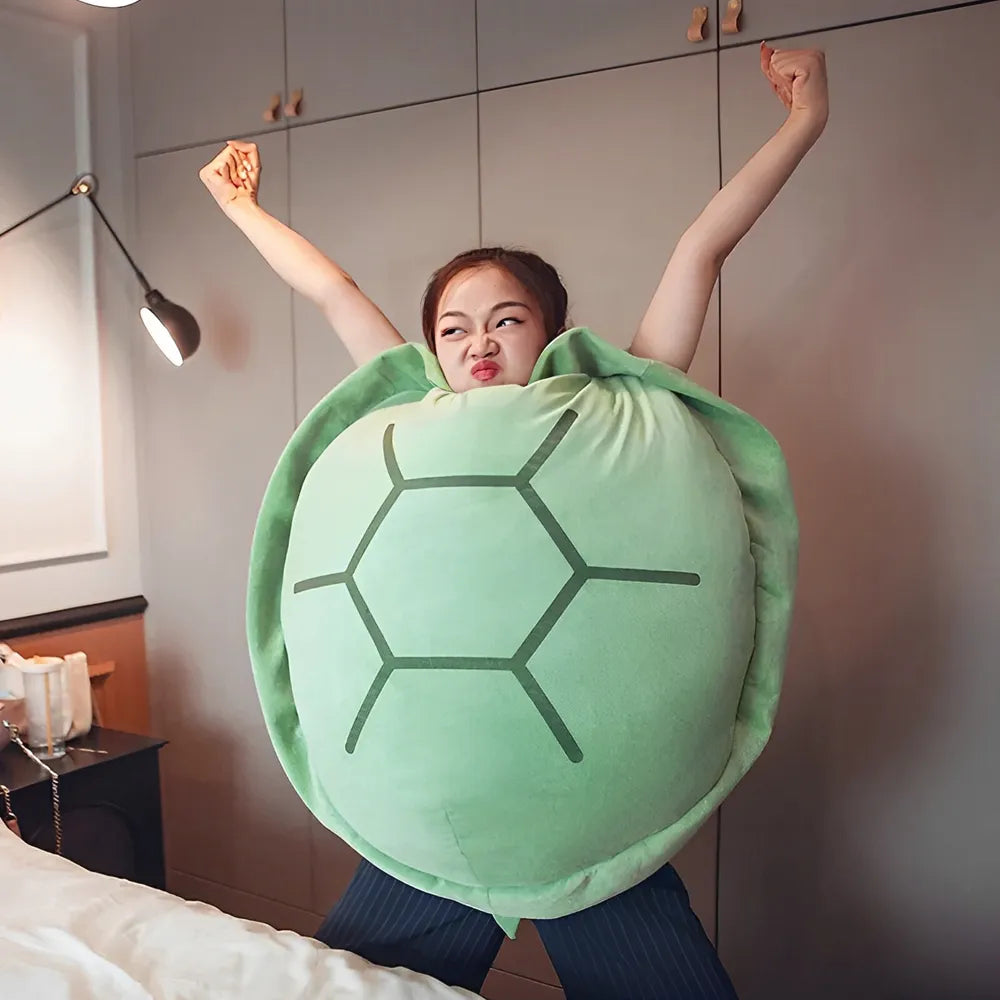 Wearable Turtle Shell Pillows Soft Stuffed Costume Toy 39.4 inch Plush Gift