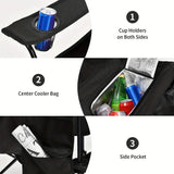 Portable Double Chair with Umbrella, Table, and Cooler