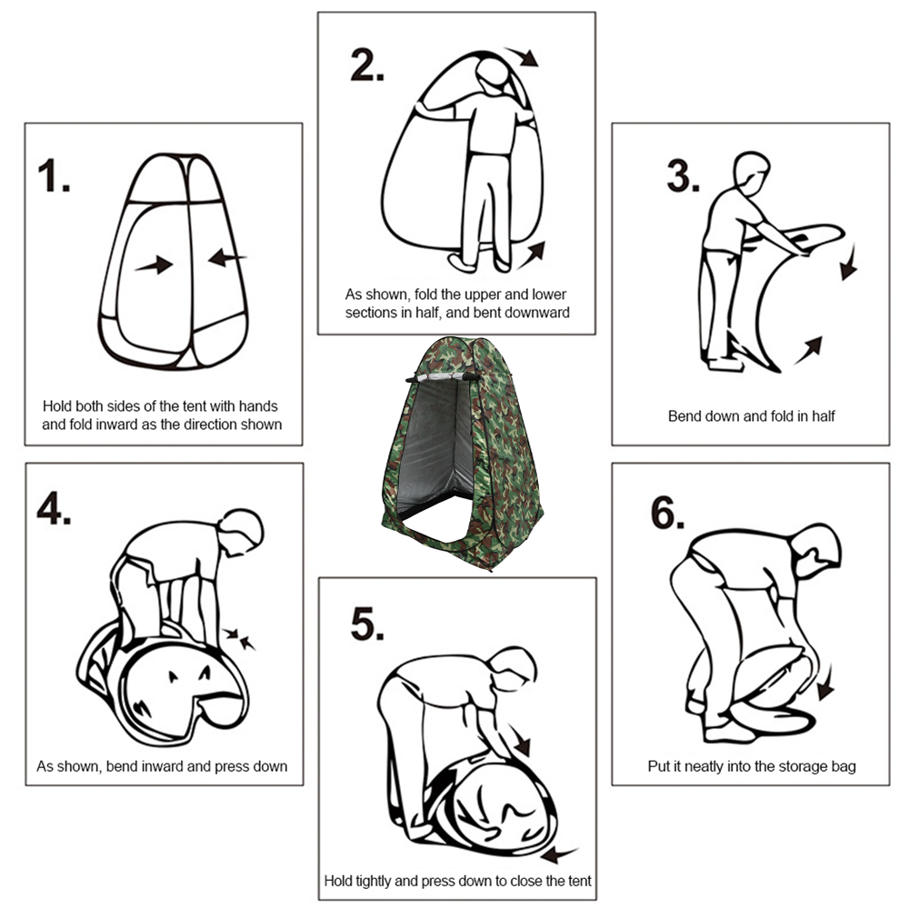 Portable Outdoor Shelter for Camping, Showers, Toilets, and Changing Rooms