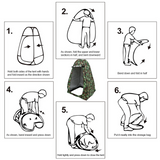 Portable Outdoor Shelter for Camping, Showers, Toilets, and Changing Rooms