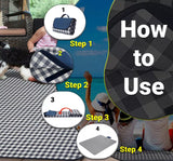 Waterproof XL Outdoor Mat Perfect for Picnics, Camping - 79''x77''