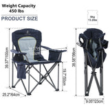 Portable Heavy Duty Camping Chair with Cup Holder