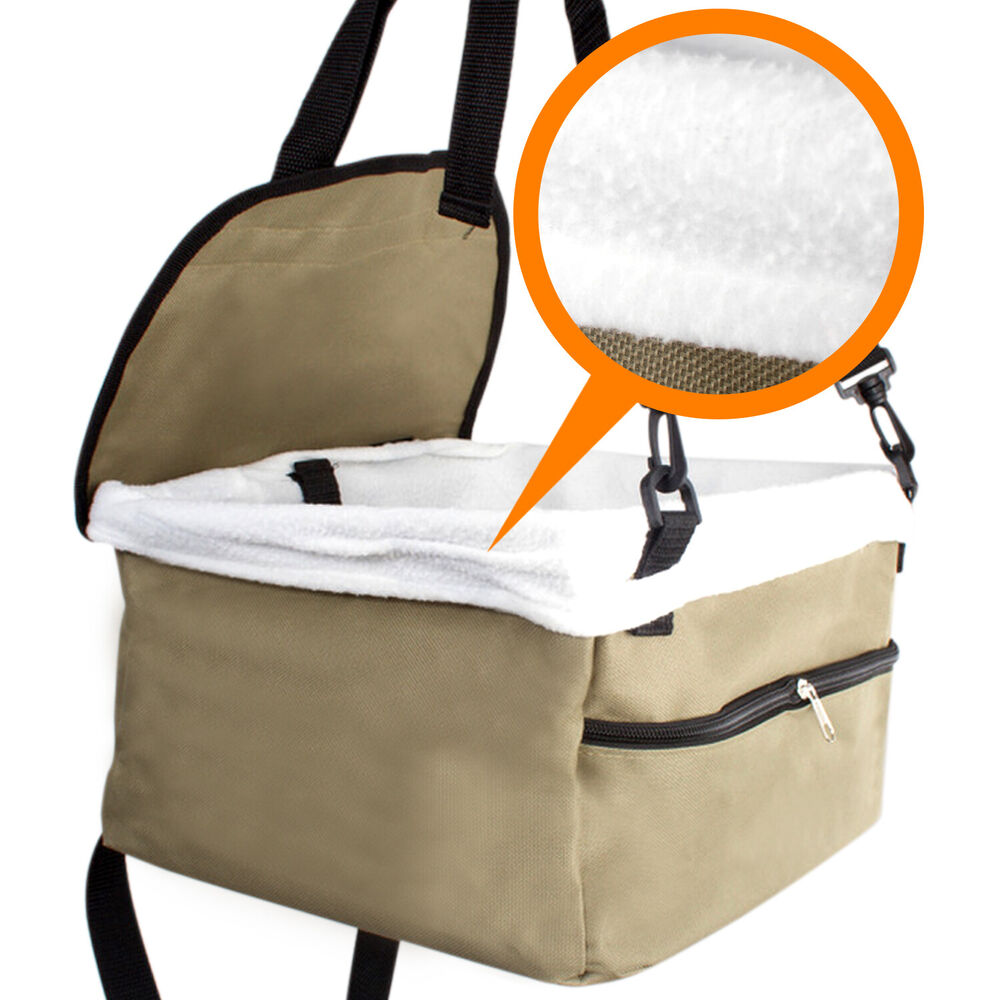 Small Dog Car Booster Seat - Secure Pet Travel Seat