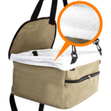 Small Dog Car Booster Seat - Secure Pet Travel Seat