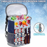 Insulated Waterproof Backpack Cooler Keeps 20 Cans Ice Cold Anywhere
