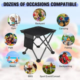 Folding Outdoor Camping Stool with Carry Bag: Portable Chair for Camping and Fishing