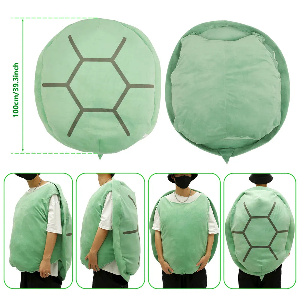 Wearable Turtle Shell Pillows Soft Stuffed Costume Toy 39.4 inch Plush Gift
