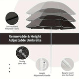 Portable Double Chair with Umbrella, Table, and Cooler