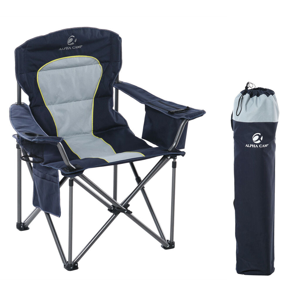 Portable Heavy Duty Camping Chair with Cup Holder