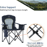 Portable Heavy Duty Camping Chair with Cup Holder