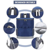 Insulated Waterproof Backpack Cooler Keeps 20 Cans Ice Cold Anywhere