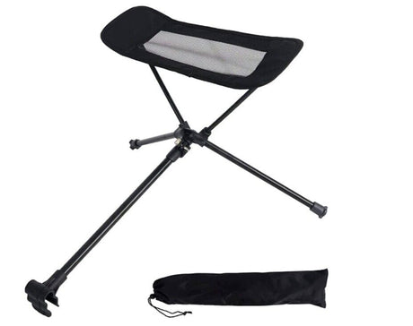 Portable Folding Camping Chair in Orange Blue with Carry Bag