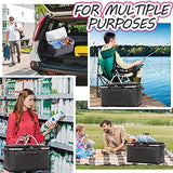 Folding Picnic Basket with Insulated Cooler to Keep Food Fresh Anywhere