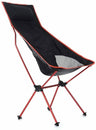 Portable Folding Camping Chair in Orange Blue with Carry Bag