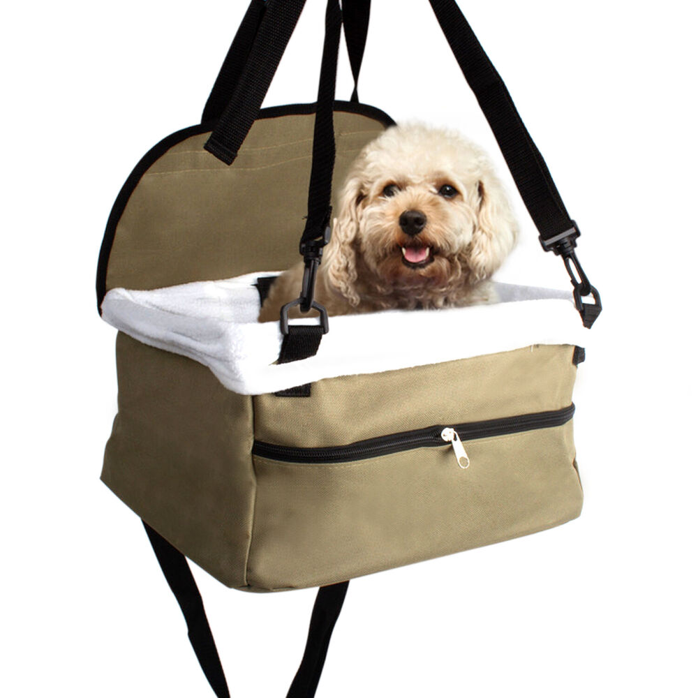 Small Dog Car Booster Seat - Secure Pet Travel Seat