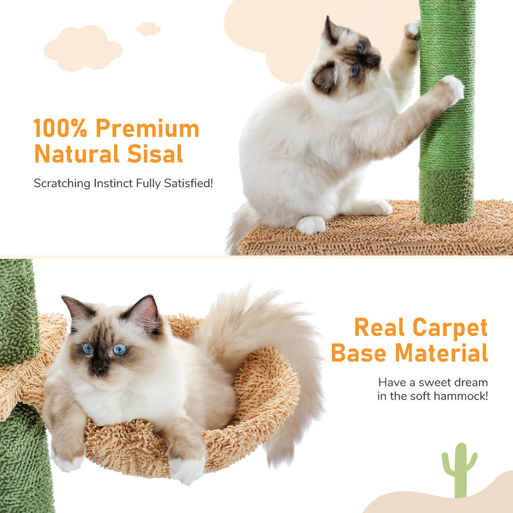 Adjustable Cat Tree Scratching Post - Cat Climbing Tower