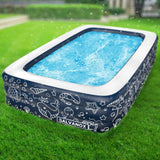 Spacious 22" Deep Inflatable Above Ground Kiddie Pool for Kids.