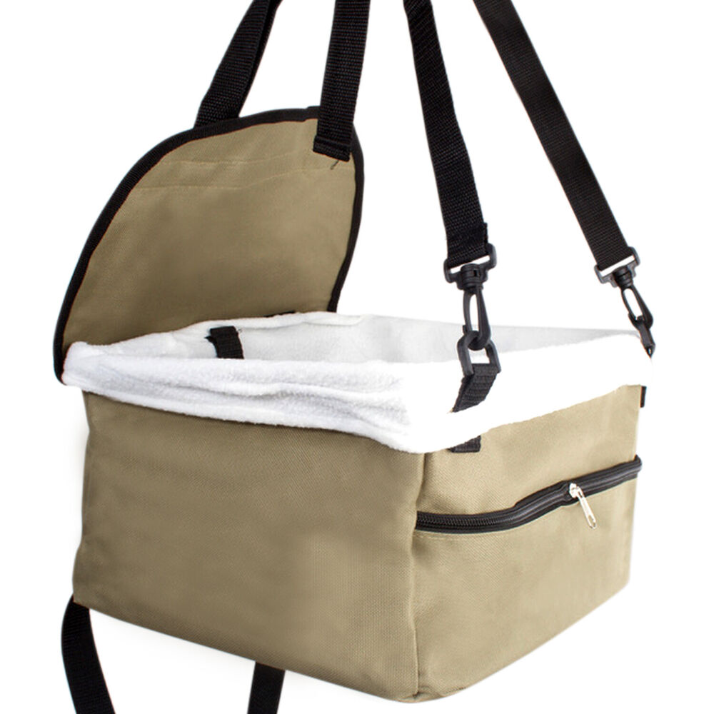 Small Dog Car Booster Seat - Secure Pet Travel Seat