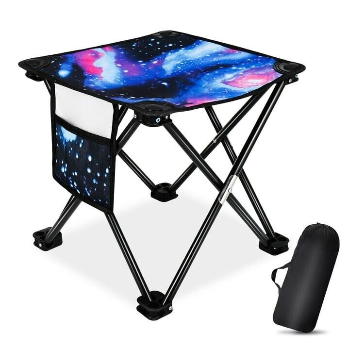 Folding Outdoor Camping Stool with Carry Bag: Portable Chair for Camping and Fishing