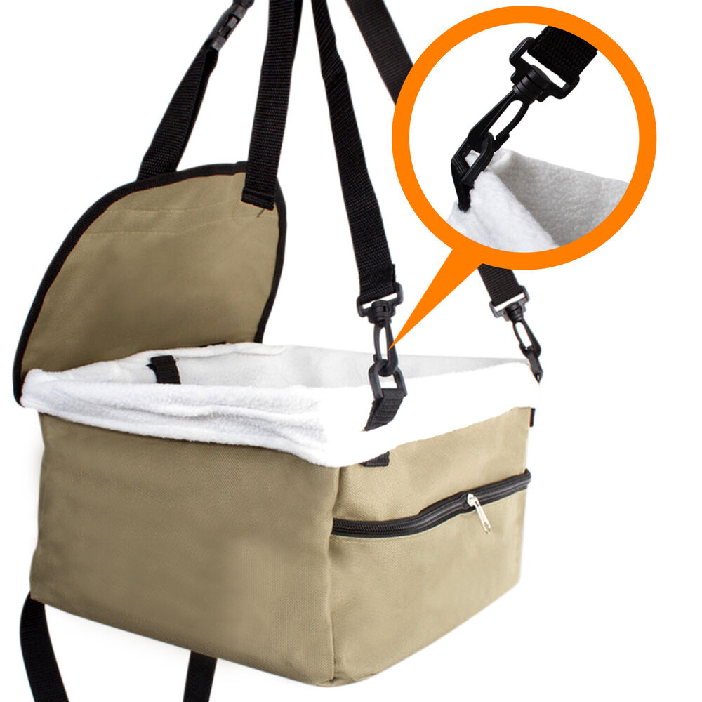 Small Dog Car Booster Seat - Secure Pet Travel Seat