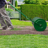 Heavy Duty Steel Lawn Yard Grass Turf Sod Roller 24"