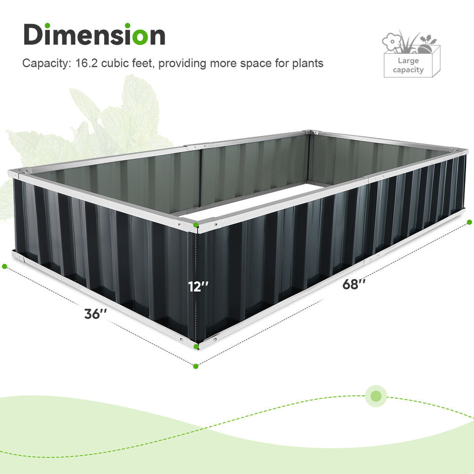 Outdoor Flower Vegetable Raised Garden Bed