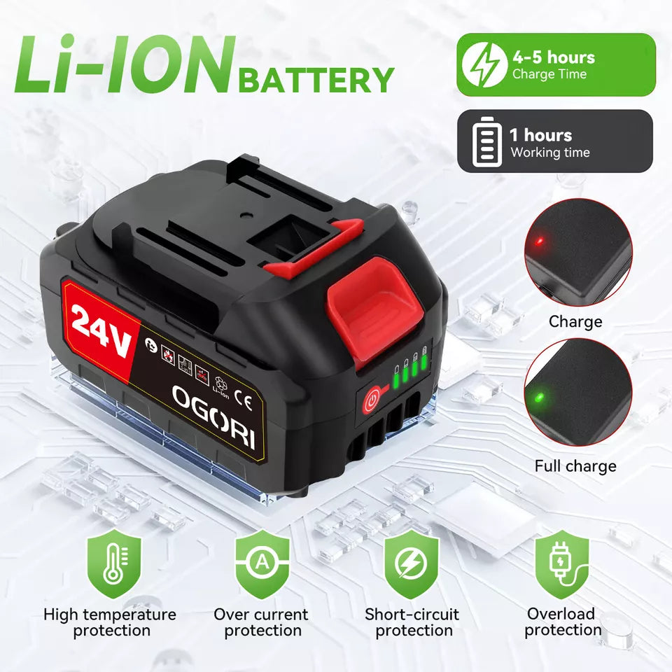 Powerful Electric Battery Operated Cordless Weed Eater / Grass Trimmer