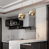 Light Master - Modern Globe Design Glass Pendant Lamp with LED Lighting for Kitchen and Dining Room