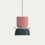 Nordic Color Block Pendant Light Fixture - Modern Hanging Lamp for Kitchen & Dining Room