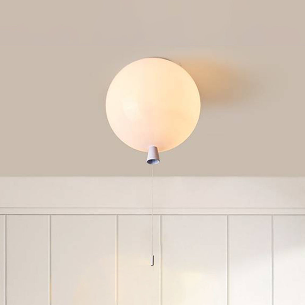 Fateh Modern Small Round LED Ceiling Lamp White Acrylic Bedroom