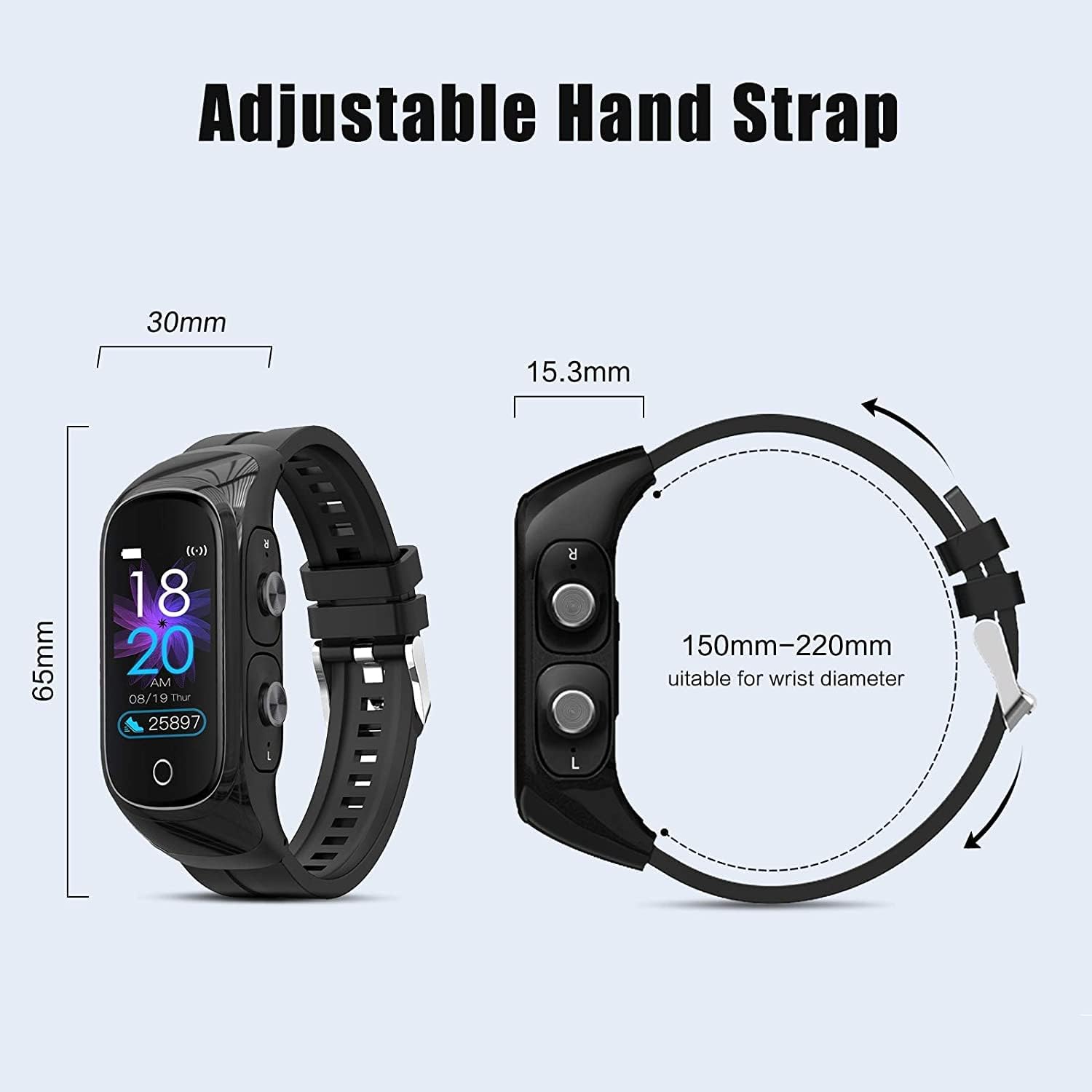 TrailBlazer Lite 2.0 Smartwatch w/ Earbuds