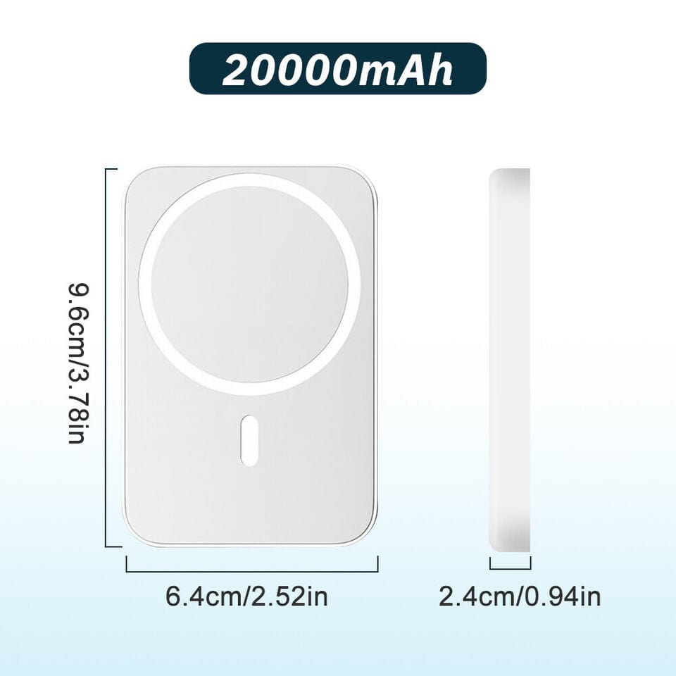 Magnetic Power Bank - #2024 Upgraded 20,000 mAh Power Bank