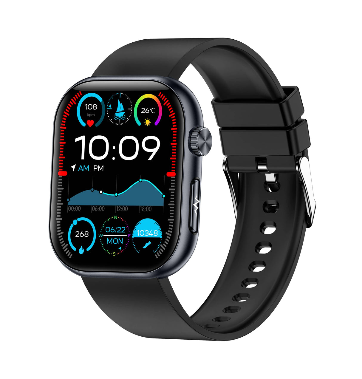 PH587 Blood Sugar Monitoring Smart Watch With Blood Pressure ECG/EKG Heart Rate Health Fitness Tracker 2025