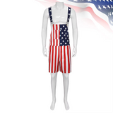The Original Freedom Overalls – Handcrafted American Flag Shorts