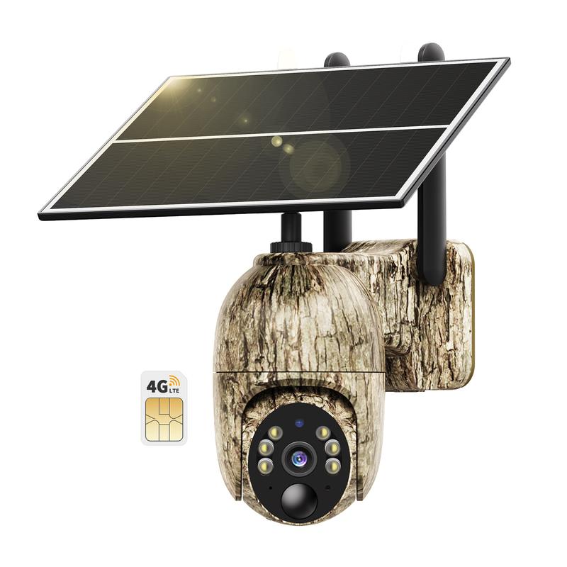TrailBlazer 4G LTE Cellular Trail Security Camera - Solar, 360° Pan Tilt, 2K Night Vision, Motion Activated
