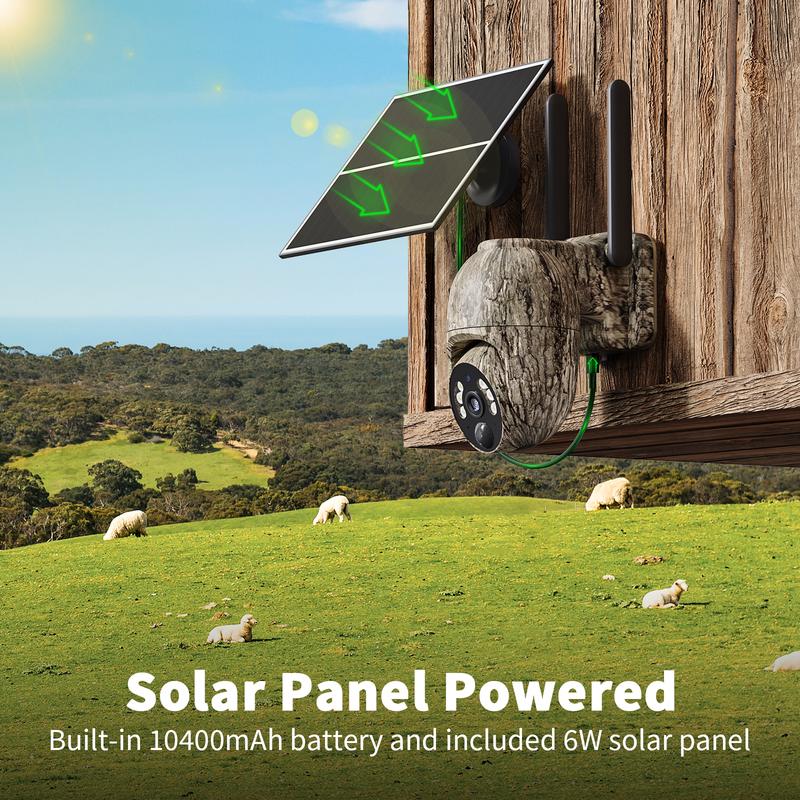 TrailBlazer 4G LTE Cellular Trail Security Camera - Solar, 360° Pan Tilt, 2K Night Vision, Motion Activated