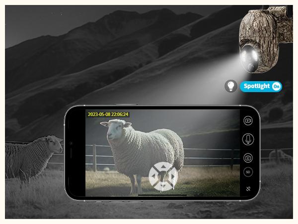 TrailBlazer 4G LTE Cellular Trail Security Camera - Solar, 360° Pan Tilt, 2K Night Vision, Motion Activated