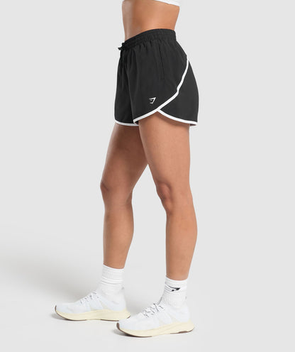 Training Fleece Shorts - Black and White