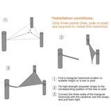 Triangle Mesh Camping Hammock | Spacious, Durable & Supports Up to 660 lbs for Outdoor Adventures