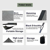 Triangle Mesh Camping Hammock | Spacious, Durable & Supports Up to 660 lbs for Outdoor Adventures