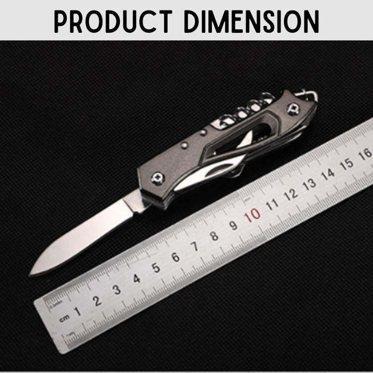 Multifunction Swiss Knife | Compact, Durable Stainless Steel Tool for Camping, Hiking & Everyday Use